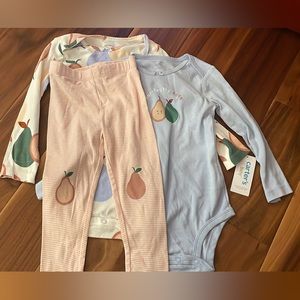 Carter's Children's 24mo Girl Pear Outfit